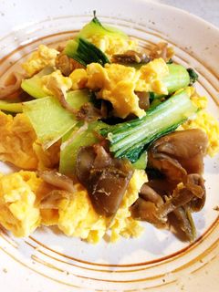 チンゲン菜とザーサイの卵炒め-レシピのメイン写真