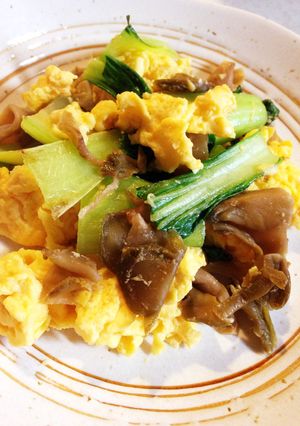 チンゲン菜とザーサイの卵炒め-レシピのメイン写真