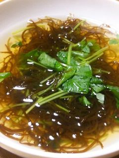 簡単もずくスープ♪-レシピのメイン写真