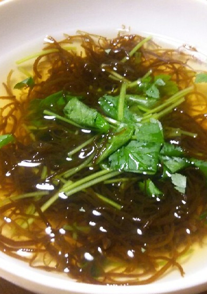 簡単もずくスープ♪-レシピのメイン写真