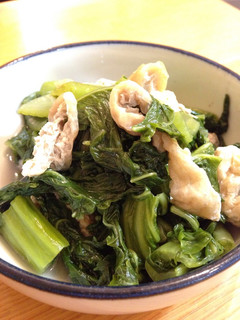 魚醤だけで高菜の炊いたん-レシピのメイン写真