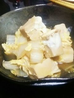 高野豆腐と白菜の玉子とじ煮-レシピのメイン写真