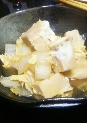 高野豆腐と白菜の玉子とじ煮-レシピのメイン写真