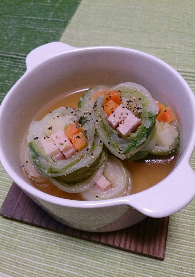 白菜のくるくるポトフ-レシピのメイン写真