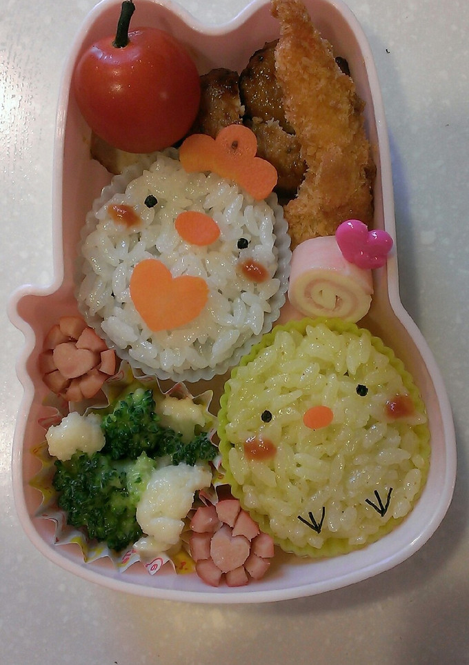 簡単*幼稚園お弁当 *ヒヨコ* キャラ弁-レシピのメイン写真