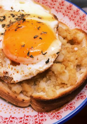 マッシュポテトアレンジ！大満足トースト-レシピのメイン写真