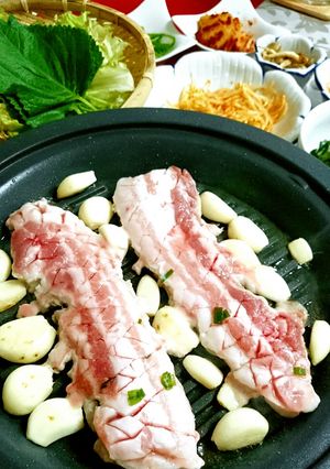【韓国人直伝】サムギョプサルの食べ方-レシピのメイン写真