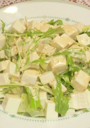 豆腐と水菜のピリ辛サラダ-レシピのメイン写真
