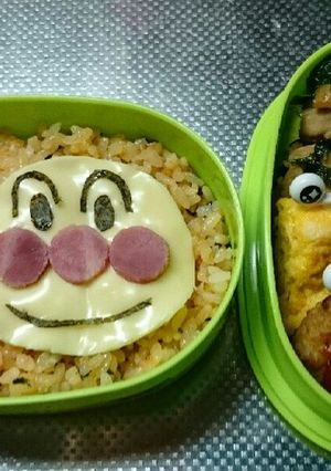 子供の遠足用、アンパンマンのお弁当-レシピのメイン写真