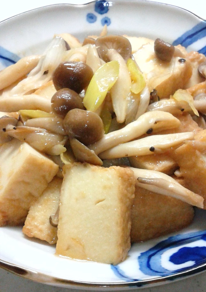 節約おかず☆厚揚げとしめじの合わせ炒め-レシピのメイン写真