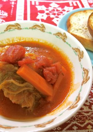 基本のおかず 濃厚トマトのロールキャベツ-レシピのメイン写真