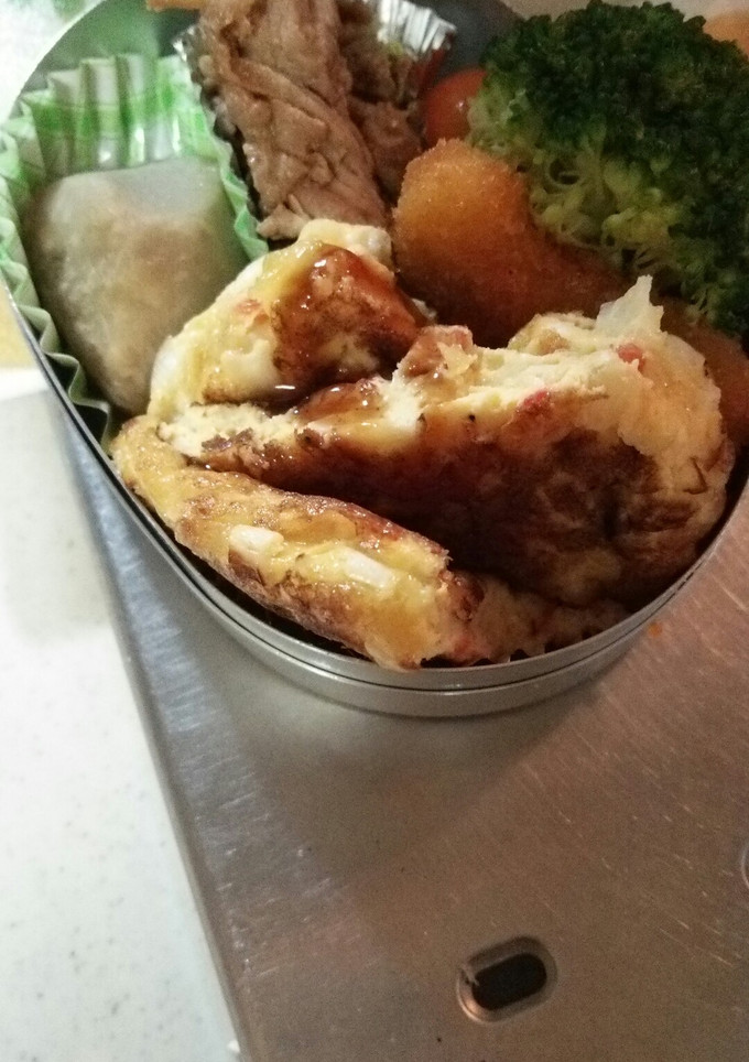 お弁当に！お好み焼き風卵焼き-レシピのメイン写真