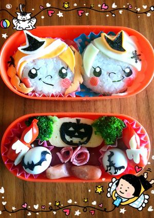アナとエルサのハロウィン弁当♡-レシピのメイン写真