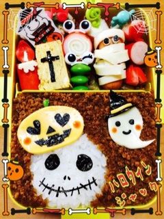 ハロウィン☆ジャックそぼろ弁当・キャラ弁-レシピのメイン写真
