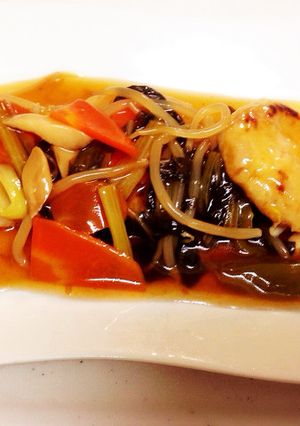 おからツナ餅の甘酢あんかけ♪もっちもち♪-レシピのメイン写真