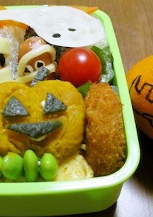 ハロウィン　キャラ弁２-レシピのメイン写真