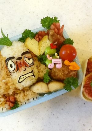 妖怪ウォッチ☆人面犬のキャラ弁(≧∇≦)-レシピのメイン写真