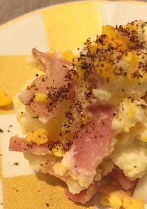 ベーコンポテトサラダ＋粉しょうゆ-レシピのメイン写真