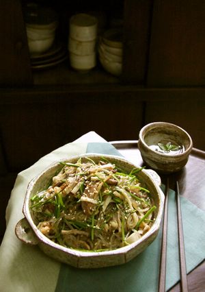 韓国家庭料理・紅参入りキノコチャプチェ-レシピのメイン写真