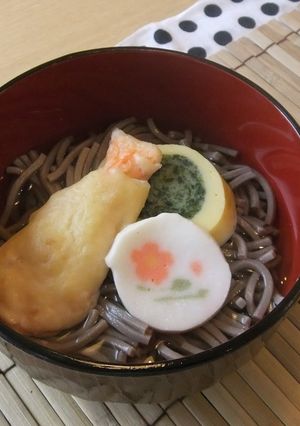 行事食　天ぷらそば　年越しそば-レシピのメイン写真
