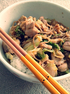 一人暮らしに!簡単鶏味噌丼*-レシピのメイン写真