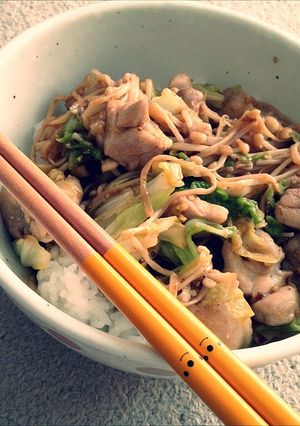 一人暮らしに！簡単鶏味噌丼＊-レシピのメイン写真