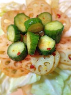 きゅうりの豆板醤炒めでホットサラダ-レシピのメイン写真