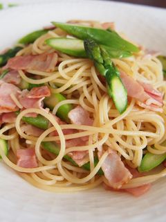 アスパラとベーコンの和風パスタ-レシピのメイン写真
