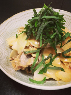 豚肉と薄切り大根の酢味噌和え-レシピのメイン写真