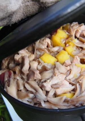 ダッチオーブンで秋の炊き込みご飯♫-レシピのメイン写真