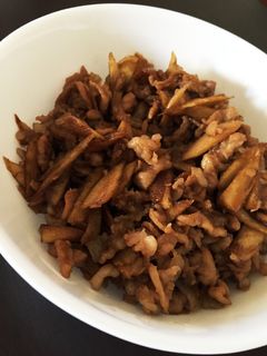 絶品☆豚肉とゴボウのしぐれ煮-レシピのメイン写真