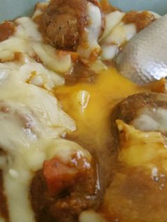 かくし卵が効いてる!焼きカレーうどん-レシピのメイン写真