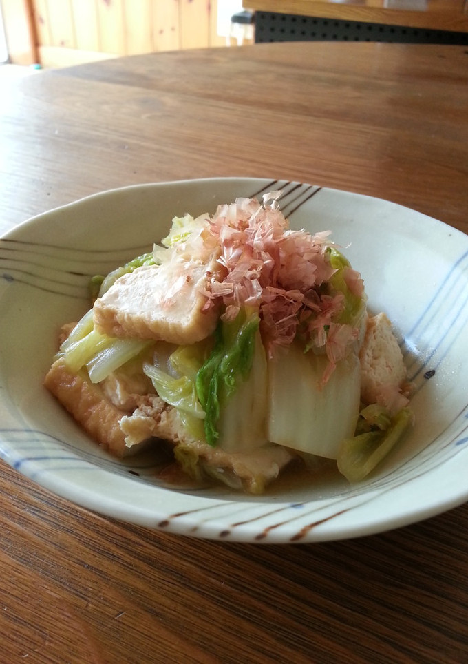 しみるわぁ～。白菜と厚揚げの炒め煮-レシピのメイン写真