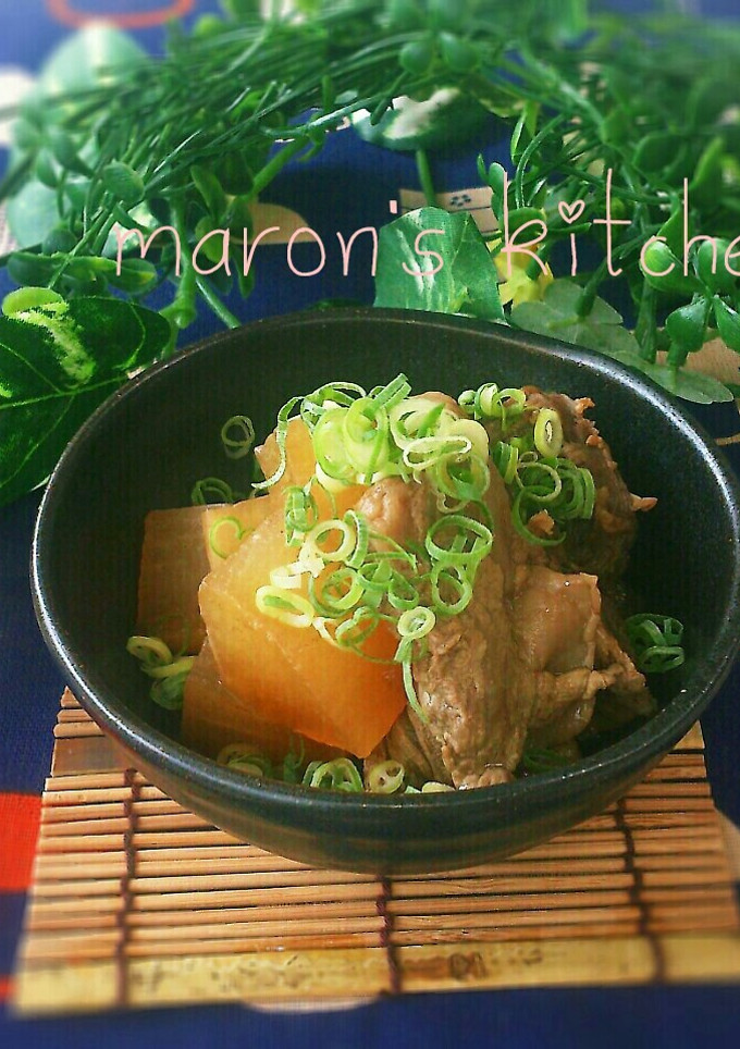 お鍋一つで簡単♡牛すじと大根の煮物-レシピのメイン写真