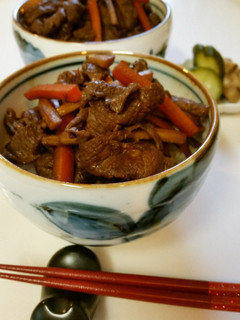簡単♡甘辛味の牛丼-レシピのメイン写真