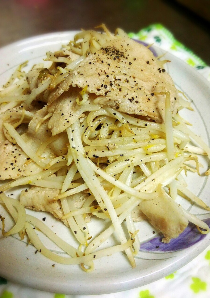 簡単5分！豚バラともやしの塩コショウ炒め-レシピのメイン写真
