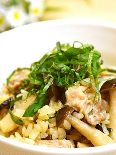 きのこと豚肉の炊き込み和風ピラフ♪-レシピのメイン写真