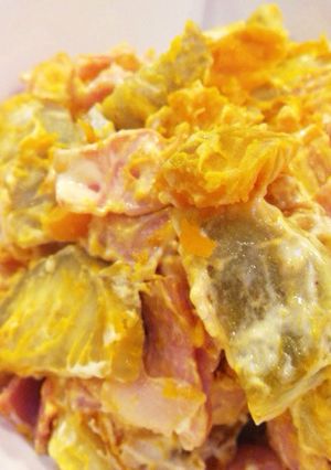 レンジでサツマイモとカボチャのサラダ-レシピのメイン写真