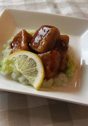業務用介護食　白身魚の甘酢あんかけ-レシピのメイン写真