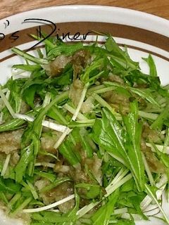 さっぱり*水菜のとろこんおろし和え-レシピのメイン写真