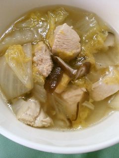 白菜とろとろ! 椎茸 鶏肉の 塩煮込み♪-レシピのメイン写真