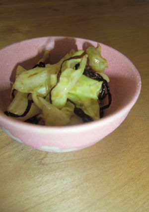 簡単!キャベツの塩昆布和え-レシピのメイン写真