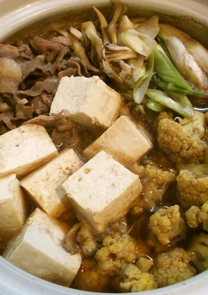 母直伝☆カリフラワーの肉豆腐-レシピのメイン写真
