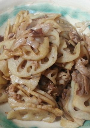 れんこんのソース味きんぴら-レシピのメイン写真