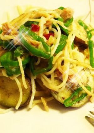 Wトウガラシとなすのパスタ-レシピのメイン写真