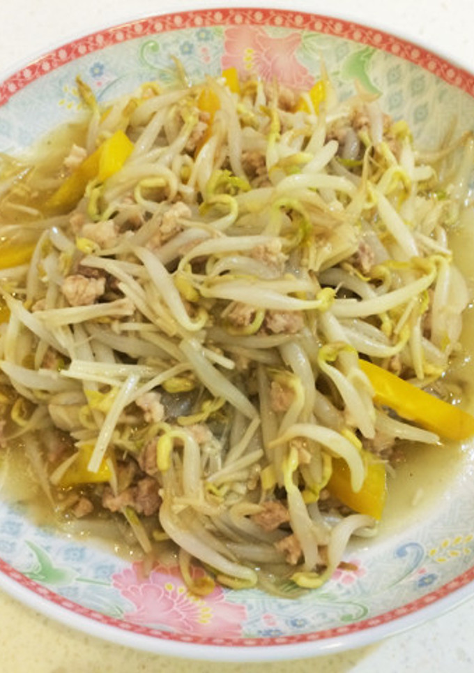 もやしとひき肉のあんかけ煮-レシピのメイン写真
