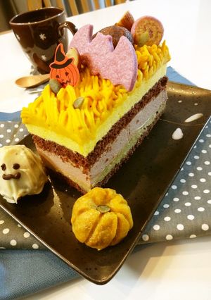 ハロウィンに♪かぼちゃとチョコのムース-レシピのメイン写真