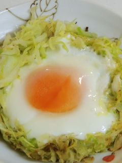ずぼらさんのキャベツとタマゴ焼き-レシピのメイン写真