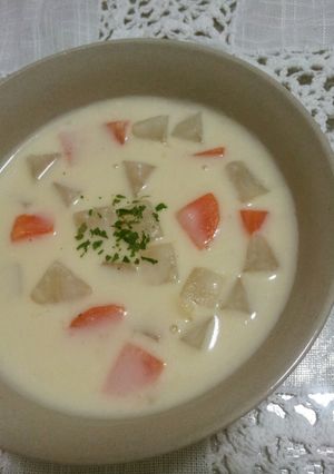 生姜であったか♥大根人参クリームスープ-レシピのメイン写真