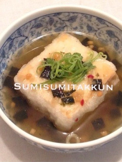 お茶漬けの素で☆揚げ出し豆腐♪-レシピのメイン写真